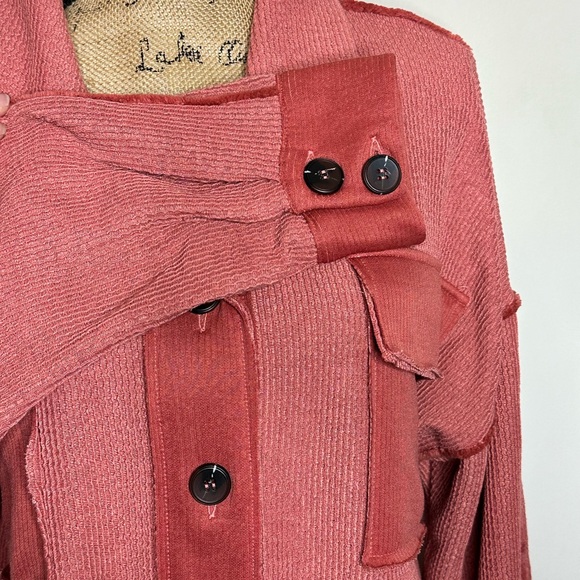 Pink Lily Rust Shacket - Picture 3 of 4